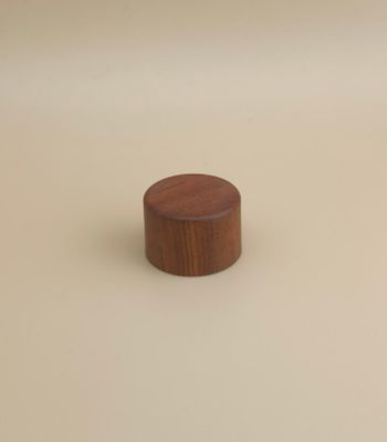 Nắp tròn bằng nhựa vân gỗ, nhẵn mịn cho chai mỹ phẩm