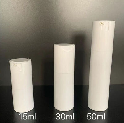 Luxury Custom White Matt Twist không khí máy bơm chai 30ml nhựa máy bơm chai với đầu máy bơm ABS