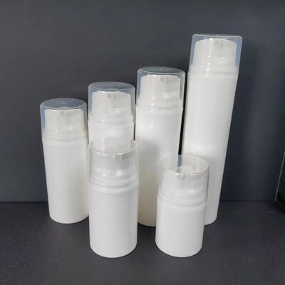30ml nhỏ rỗng kính chân không ABS chai kem nhựa với mũ bơm không khí màu trắng