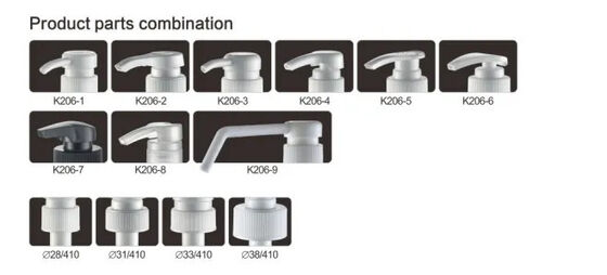 Máy bơm bình nhựa PP mũi dài cho chất tẩy rửa K206-9