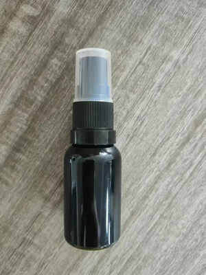 15ml 30ml 50ml 100ml Máy bơm phun bằng chứng giả mạo với chai thủy tinh màu đen