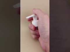 Máy bơm kem dưỡng da màu trắng tùy chỉnh K204-3 với khóa bên trái bên phải