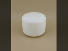 Chất dưỡng da nữ màu trắng được chứng nhận bình kem nhựa với nắp vít