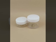 Hũ đựng kem nhựa trong suốt có nắp vặn và chứng nhận