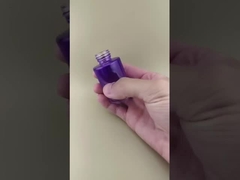 Thiết kế mới Thay đổi dần Dạng trong suốt Màu tím nhạt Chai thủy tinh trơn K-GBL30 dùng cho Dung dịch ngâm