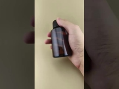 Thiết kế tinh tế Nhìn sáng màu nâu Mượt tròn chai thủy tinh với nắp đặc biệt cho thuốc