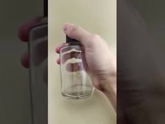 Thiết kế tinh tế Chai thủy tinh tròn lớn, trong suốt, nhẵn mịn với nắp đặc biệt dùng cho dược phẩm