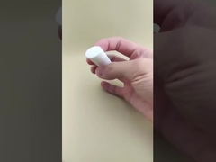 Bao bì son dưỡng môi hình elip nhỏ màu trắng, mịn