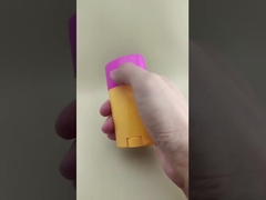 Orange Big Smooth Lip Balm Packaging với nắp màu hồng 0802 cho son môi