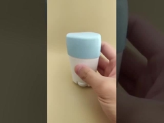 Bao bì kem môi trắng lớn mịn với nắp màu xanh dương 2308 cho son môi