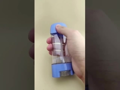 Bao bì son dưỡng môi trong suốt, mịn màng với nắp xanh dương cho son môi