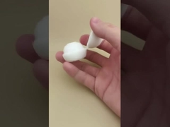 Vỏ hình cầu nhỏ bằng nhựa trắng cho chai mỹ phẩm