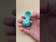 Nắp cầu bằng nhựa màu xanh lam, nhẵn mịn, mờ cho chai mỹ phẩm