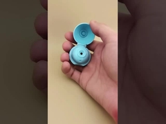 Nắp cầu bằng nhựa màu xanh da trời, nhẵn, dùng cho chai mỹ phẩm