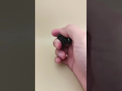 Nắp tròn bằng nhựa đen, nhẵn, dùng cho chai mỹ phẩm