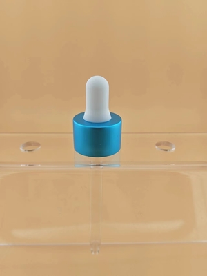 18 20 PP ống kính cao su đen Bamboo Cover Dropper cho chai dầu thiết yếu