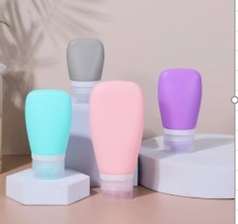 Chất chống rò rỉ Shampoo rỗng di động kích thước du lịch chai silicone hộp kem