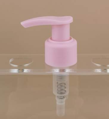 K201-9 Pink Lotion Pump Screw Lock Ribbed ISO9001/ISO14001 Chứng nhận chăm sóc da