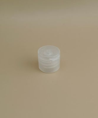 Nắp nhựa tròn trong suốt nhỏ có gân cho chai mỹ phẩm