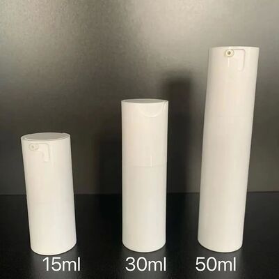 Luxury Custom White Matt Twist không khí máy bơm chai 30ml nhựa máy bơm chai với đầu máy bơm ABS