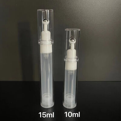 Thân thiện với môi trường 15ml 30ml 45ml 50ml Nhựa PP rỗng trong suốt Bao bì mỹ phẩm Hộp đựng Serum dưỡng da Chai bơm không có không khí
