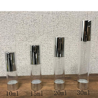 30ml 50ml trắng rõ ràng không khí máy bơm chai chân không Lotion mỹ phẩm máy bơm chai