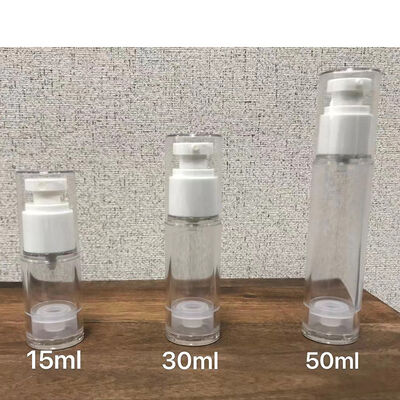 Đen PP không khí chai Mini Sample không khí máy bơm chai 30ml cho kem kem