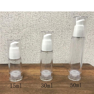 Đen PP không khí chai Mini Sample không khí máy bơm chai 30ml cho kem kem