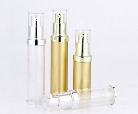 Thùng nhựa không khí bằng PP màu trắng 15ml 30ml có bơm lotion Snap