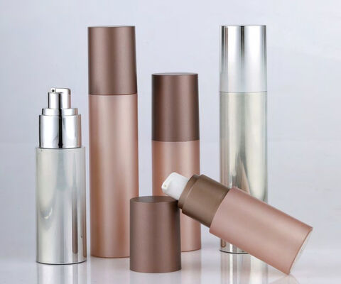 Bao bì mỹ phẩm Lotion nhựa tròn kem rỗng chai không khí với máy bơm
