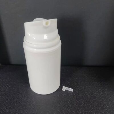 30ml nhỏ rỗng kính chân không ABS chai kem nhựa với mũ bơm không khí màu trắng
