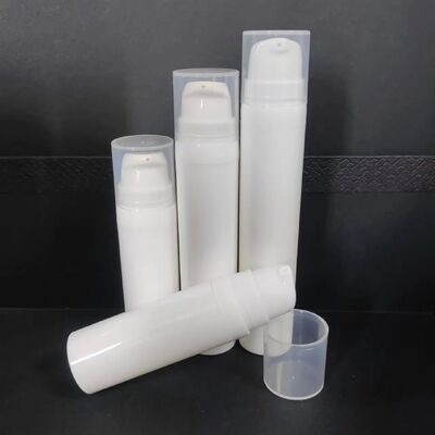 Bao bì mỹ phẩm 30ml Máy bơm không khí chai nhựa màu trắng chai kem bơm PP chai