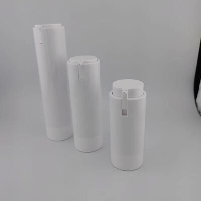 Bao bì mỹ phẩm 30ml Máy bơm không khí chai nhựa màu trắng chai kem bơm PP chai