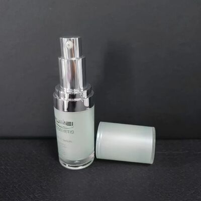 Chất chống nắng Cream Container 30ml Squeeze Pump Chất chống nắng chai mỹ phẩm hình trứng Nhựa tùy chỉnh Rỗng chống nắng trắng
