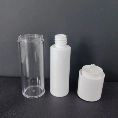 Chất chống nắng Cream Container 30ml Squeeze Pump Chất chống nắng chai mỹ phẩm hình trứng Nhựa tùy chỉnh Rỗng chống nắng trắng