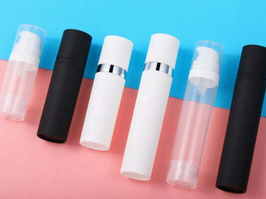 Máy bơm kem nhựa không khí chai chân không với nắp bơm Bao bì mỹ phẩm K18-2 5ml 10ml 12ml 15ml