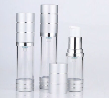Máy bơm kem nhựa không khí chai chân không với nắp bơm Bao bì mỹ phẩm K18-2 5ml 10ml 12ml 15ml