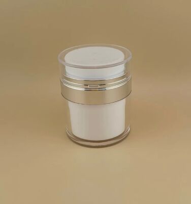 chai bạc cạnh với lớp phủ bên ngoài rõ ràng cho sản phẩm chăm sóc da