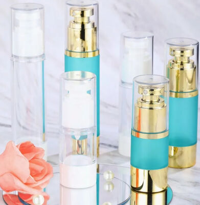 chai bơm không khí rỗng cho lotion chăm sóc da với máy phun bơm