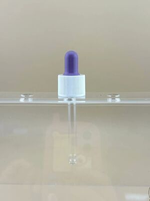 Tùy chỉnh 18/412 Matte Rubber Dropper Cap cho chai dầu thiết yếu nhựa