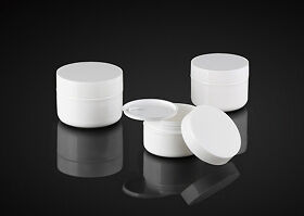 Một loạt các gói mỹ phẩm Lotionskin Cream Jar cho chăm sóc khuôn mặt
