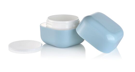 30g bán buôn mỹ phẩm chăm sóc da PP Plastic Square Jar cho kem