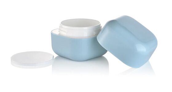 30g bán buôn mỹ phẩm chăm sóc da PP Plastic Square Jar cho kem