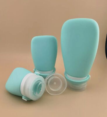 Chất chứa nạp lại chai đi du lịch silicone thiết lập chống rò rỉ chai đồ vệ sinh đi du lịch silicone