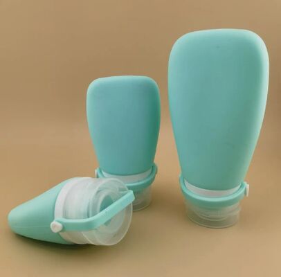 Chất chứa nạp lại chai đi du lịch silicone thiết lập chống rò rỉ chai đồ vệ sinh đi du lịch silicone