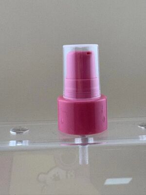 Cosmetic Pink Lotion Cream Treatment Pump 20/410 để chăm sóc da chai thủy tinh tinh dầu thiết yếu