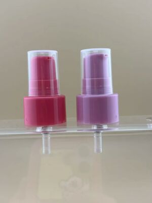 Cosmetic Pink Lotion Cream Treatment Pump 20/410 để chăm sóc da chai thủy tinh tinh dầu thiết yếu