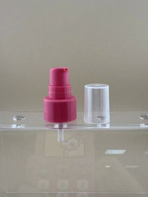 Cosmetic Pink Lotion Cream Treatment Pump 20/410 để chăm sóc da chai thủy tinh tinh dầu thiết yếu