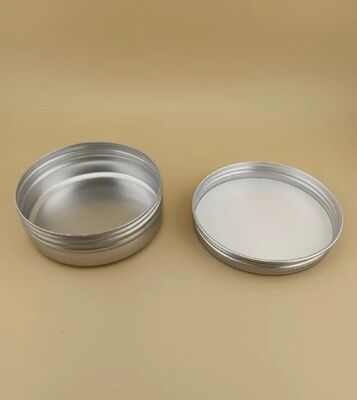 Vỏ nhôm bạc lớn với nắp vít cho mỹ phẩm
