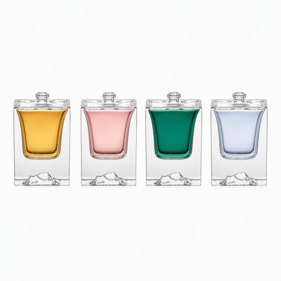 chất lượng cao siêu rõ ràng rỗng nước hoa kính 50ml chai nước hoa kính chai